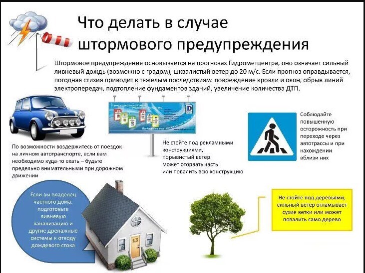 Меры безопасности при сильном ветре.