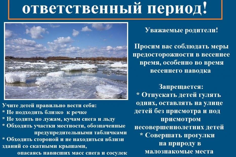 О риске возникновения ЧС, связанной с затоплением пониженных участков местности.