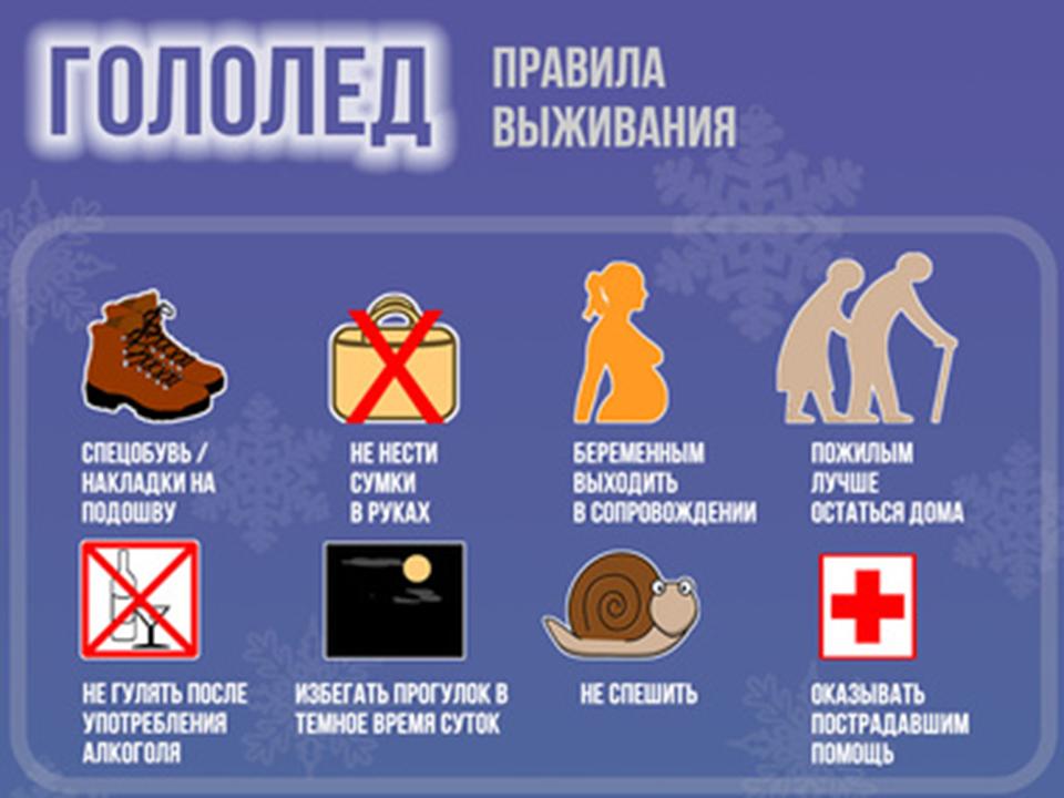 Гололед на дороге.