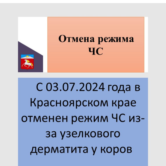 Отмена режима ЧС. Отмена режима ЧС.