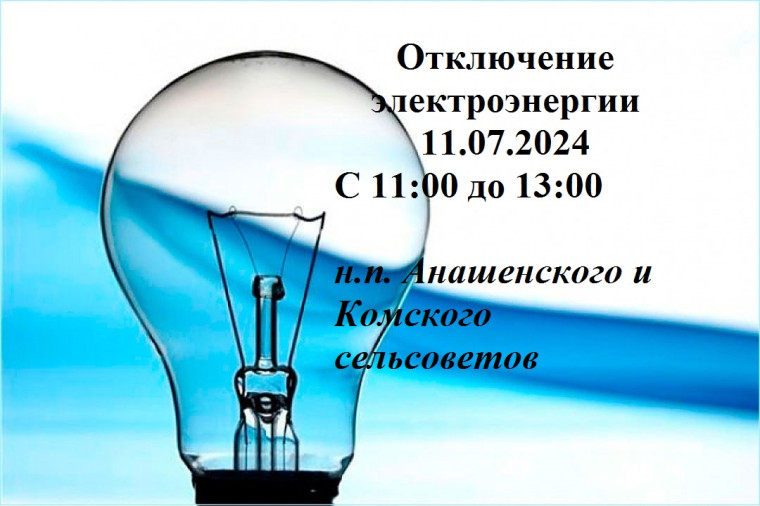 Отключение электроэнергии. Отключение электроэнергии.